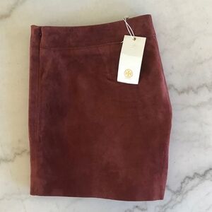 TORY BURCH SUEDE SHORTS
